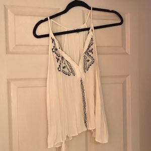 ADORABLE white top with ties